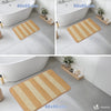 Lot de 2 Tapis de Bain Antidérapant chenille microfibre 60x90cm beige - vounat.shop