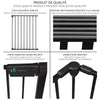 Barriere de securite Grande Version 3.6M 6 Panneaux noire - vounat.shop