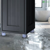 Meuble rangement salle de bain Haut colonne 180x20x20cm MDF noir - vounat.shop