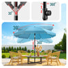 Parasol de jardin 2m avec ancrage sol et sac de transport Turquoise - vounat.shop