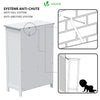 Meuble de salle de bain rangement 4 tiroirs 1 porte 82x55x30cm blanc - vounat.shop