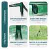 Serre de jardin Serre tomates avec grande porte enroulable bache PE renforcee 135g/m2 100x50x150cm Vert - vounat.shop