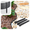 Bordure de jardin PE flexible 20M x 8 CM avec piquets gris - vounat.shop