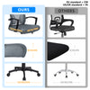 Fauteuil de Bureau Ergonomique pivotant avec dossier toile respirant Gris - vounat.shop