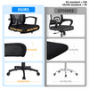 Fauteuil de Bureau Ergonomique pivotant avec dossier toile respirant Noir - vounat.shop