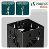 Porte-parapluies Metal avec bac de recuperation eau et 4 Crochets Motif Parapluie 15.5 x 15.5 x 43.5 cm noir - vounat.shop