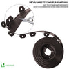 Bordure de jardin PVC flexible 20m avec piquets marron - vounat.shop