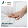 Couette 4 saisons doux 3 en 1 avec rembourrage polyester 500gsm 260x240cm blanc - vounat.shop