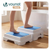 Marche pied antiderapant salle de bain empilable 43x33x11cm PP EVA bleu - vounat.shop