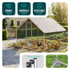 Enclos poulailler en metal galvanise et grillage avec bache PE 300x200x200cm - vounat.shop