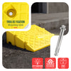 Lot de 2 Rampes de Trottoir en Polypropylene 25x27x7 cm Jaune - vounat.shop