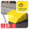 Lot de 2 Rampes de Trottoir en Polypropylene 25x27x13 cm Jaune - vounat.shop