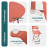 Set de Bistro en metal 1 table 2 chaises Rouge brique - vounat.shop