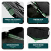 Lot de 175 pcs Bordure de jardin imitation pierre facile a installer 26.7m noir - vounat.shop