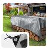 Bâche de Protection en Polyéthylène resistant et impermeable 240g/m² gris et noir 4x8m - vounat.shop