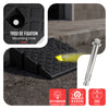 Lot de 2 Rampes de Trottoir en Polypropylene 25x27x7 cm Noir - vounat.shop