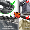 Pergola retractable 3x3m en metal et toile Polyester haute densite 180g/m2 gris - vounat.shop