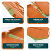 Lot de 175 pcs Bordure de jardin imitation pierre facile a installer 26.7m terracotta - vounat.shop