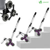 Chariot de courses pliable monte escalier aluminium gris - vounat.shop