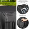 Housse salon de jardin bache de protection 420D φ190x73cm noire - vounat.shop