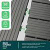 Lot de 22 dalles clipsables exterieures 30x30cm modulaire plastique anthracite - vounat.shop