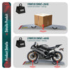 Lot de 2 Rampe de chargement pliable Charge lourde antiderapant en acier galvanise 196cm - vounat.shop