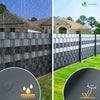 Brise vue occultant PVC 450g/m2 19cm x 140m Anthracite - vounat.shop