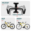 Lot de 2 Support mural velo pliable et reglable metal noir - vounat.shop