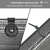 Brise vue occultant en HDPE 150g/m² 1.5x20m avec attaches de fixation gris - vounat.shop