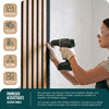 Lot de 4 panneaux acoustiques muraux Tasseaux en bois MDF avec feutre noir 120x60x2.1cm chêne clair - vounat.shop