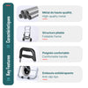 Chariot de courses 2 roues pliable 59L gris - vounat.shop