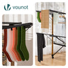 Etendoir a linge deluxe pliable grande capacite 173x94x123cm style bois noir - vounat.shop