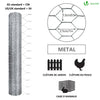 Grillage a poule avec fils 13mm en acier galvanise 1x50M - vounat.shop