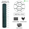 Grillage a poule avec fils 25mm en PVC gaine vert 1x50M - vounat.shop