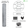 Grillage a poule avec fils 25mm en acier galvanise 1x50M - vounat.shop