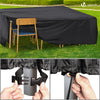 Housse salon de jardin bache de protection 420D 250x250x73cm noire - vounat.shop