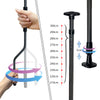 Auvent retractable manuel sans percage 300cm Gris - vounat.shop