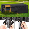 Housse salon de jardin bache de protection 420D 242x162x73cm noire - vounat.shop