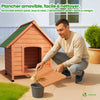 Niche pour Chien Extérieure en Bois 72x65x83cm - vounat.shop