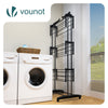 Sechoir a linge etendoir renforce 4 niveaux 125x62x173cm noir - vounat.shop