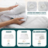 Couette 4 saisons doux 3 en 1 avec rembourrage polyester 500gsm 260x240cm blanc - vounat.shop