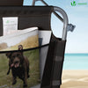 Transat pare soleil Textilene et range magazine Lot de 2 pcs Noir - vounat.shop