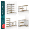 Etagères de rangement charge lourde robuste à 5 niveaux 70x30x150cm - vounat.shop