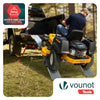Lot de 2 Rampe de chargement pliable Charge lourde antiderapant en acier galvanise 196cm - vounat.shop