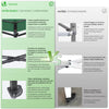 Tonnelle de jardin renforcée 3x3m pliable avec 4 parois et sac de transport a roulette verte - vounat.shop