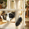 Arbre a chat Grande taille 5 niveaux avec griffoir grattoir 168cm beige - vounat.shop
