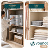 Lot de 6 Sacs de Rangement Drap de Lit Pliable 38,5x33x12cm Gris - vounat.shop