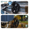 Chariot de course pliable aluminium 2 roues bleu marine - vounat.shop