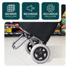 Chariot de courses 2 roues pliable 59L noir - vounat.shop