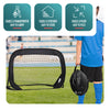 Lot de 2 buts de football pliable pop up 120x80x80cm noir - vounat.shop